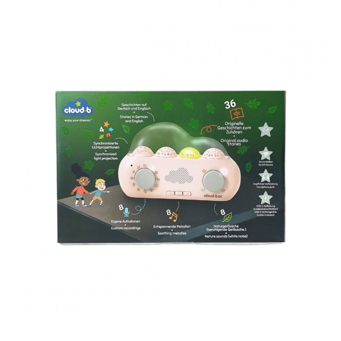 Lampa de veghe cu proiectii luminoase si povesti audio - My first dream box - EN/DE - Cloud b