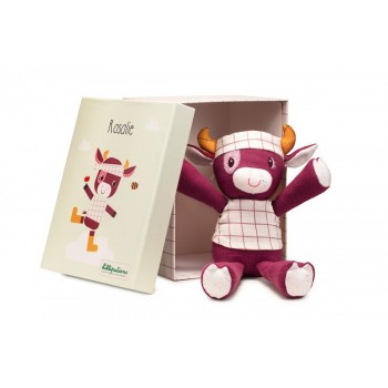 Jucarie din bumbac organic in cutie cadou - Vacuta Rosalie - Lilliputiens