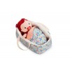 Landou / cos textil cu imprimeu floral pentru papusi - Lilliputiens