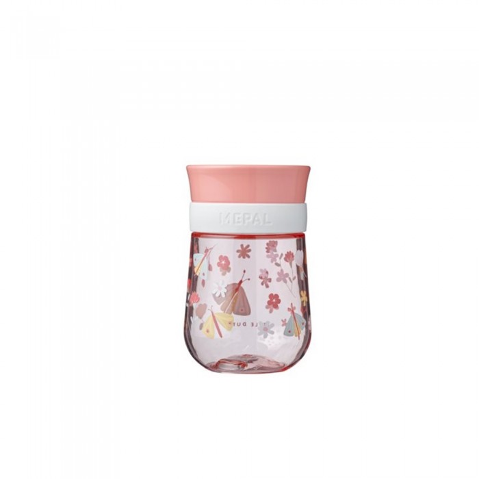 Cana pentru copii 360° Mepal Mio - 300 ml - Flowers & Butterflies - Little Dutch