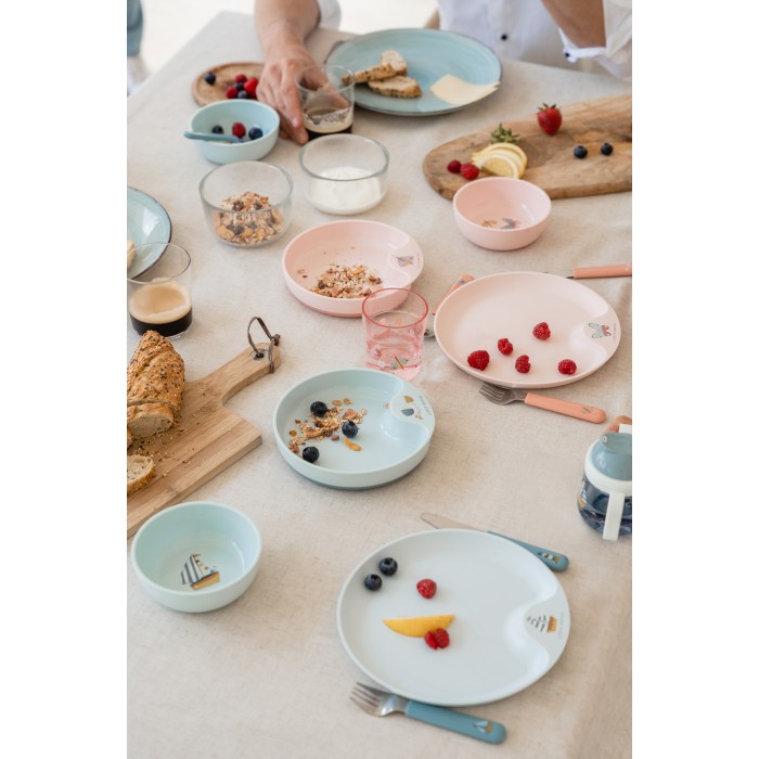 Set pentru masa copilului - 6 piese - Flowers & Butterflies - Little Dutch