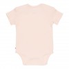Body cu maneca scurta  din bumbac organic - Pink - Flowers & Butterflies - Little Dutch