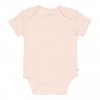 Body cu maneca scurta  din bumbac organic - Pink - Flowers & Butterflies - Little Dutch