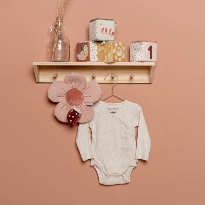 Body kimono cu maneca lunga  din bumbac organic - Sand - Little Dutch Body kimono cu maneca lunga  din bumbac organic - Sand - Little Dutch