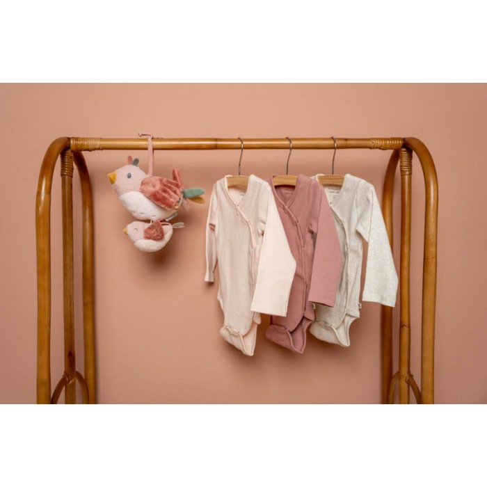 Body kimono cu maneca lunga  din bumbac organic - Pink - Little Dutch Body kimono cu maneca lunga  din bumbac organic - Pink - Little Dutch