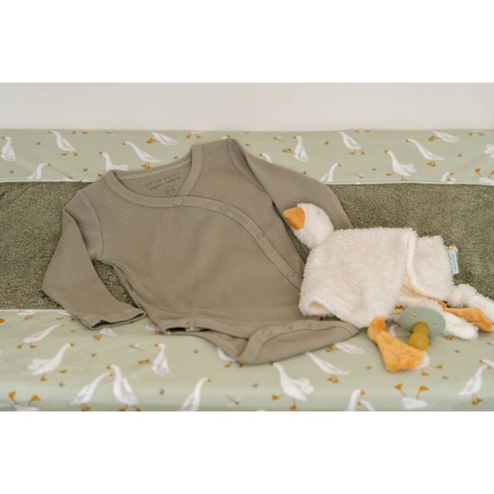 Body kimono cu maneca lunga  din bumbac organic - Olive - Little Dutch Body kimono cu maneca lunga  din bumbac organic - Olive - Little Dutch