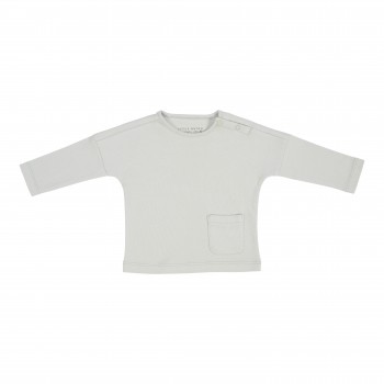 Bluza din bumbac organic cu buzunar Green - Vintage Sunny Stripes - Little Dutch