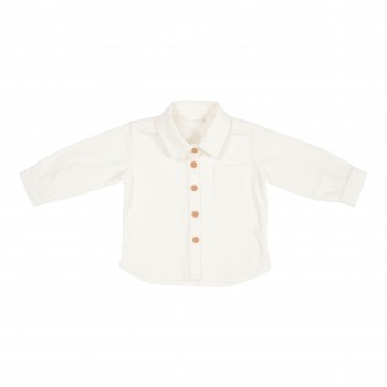 Camasa din catifea de bumbac organic Soft White - Vintage Sunny Stripes - Little Dutch