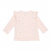 Bluza cu maneca lunga - Little Pink Flowers - print complet - Little Dutch