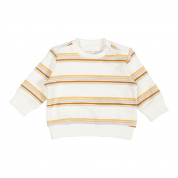 Bluza din bumbac organic cu dungi groase - Vintage Sunny Stripes - Little Dutch