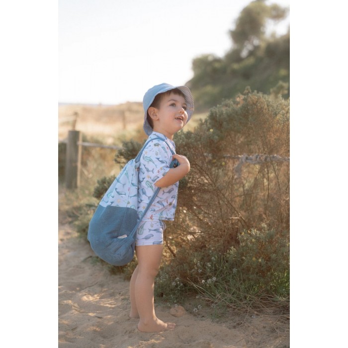 Rucsac pentru plaja - Sea Life Multi - Little Dutch