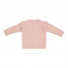 Cardigan tricotat cu broderie pentru bebelusi - Soft Pink - Vintage Little Flowers - Little Dutch