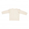 Cardigan tricotat cu broderie pentru bebelusi - Soft White - Vintage Little Flowers - Little Dutch