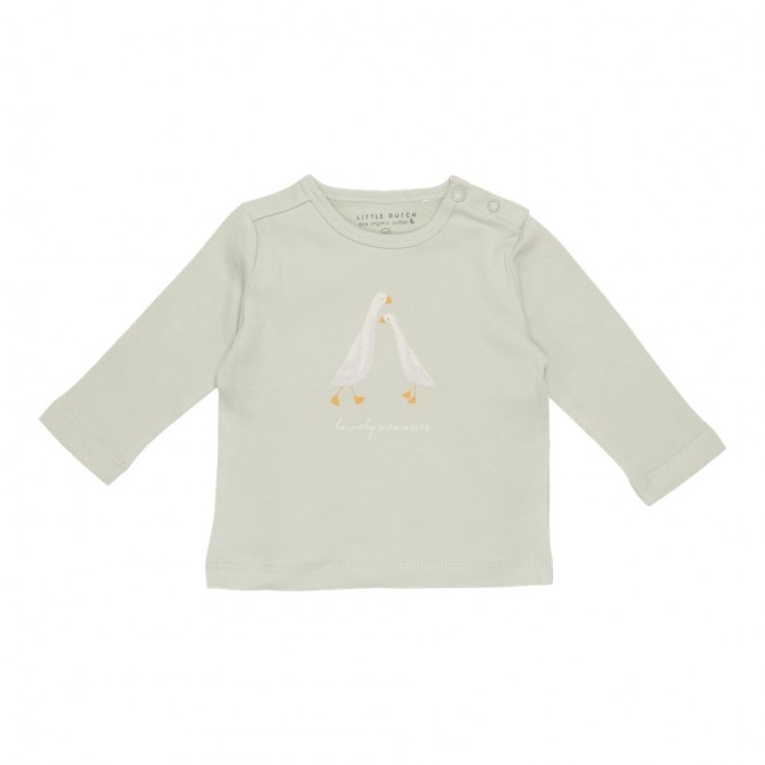 Bluza cu maneca lunga - Olive - Little Goose Lovely Memories - Little Dutch