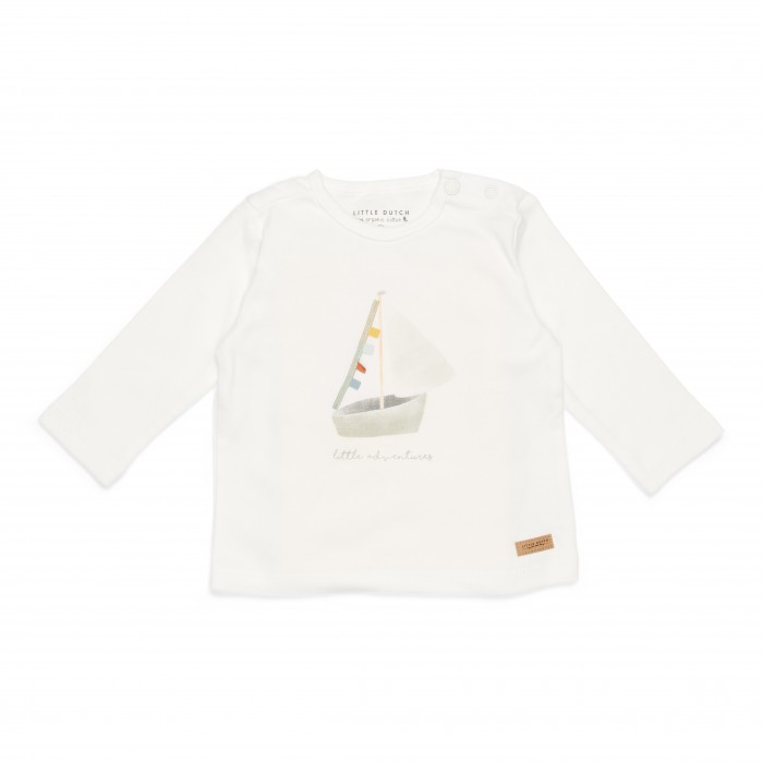 Bluza cu maneca lunga - Sailboat White Adventures - Little Dutch