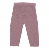 Pantaloni tricotati din mix de lana - Mauve - Vintage Little Flower - Little Dutch