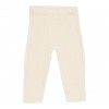 Pantaloni tricotati din mix de lana - Soft White - Vintage Sunny Stripes - Little Dutch