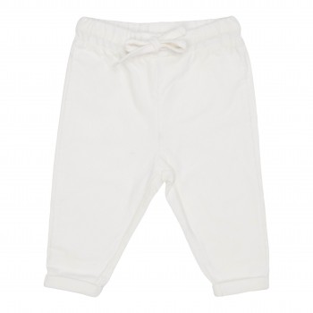 Pantaloni din catifea de bumbac organic - Soft White - Vintage Sunny Stripes - Little Dutch
