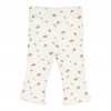 Pantaloni din bumbac organic evazati - White Blossom - Vintage Little Flowers - Little Dutch