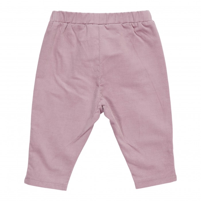 Pantaloni din catifea de bumbac organic - Mauve - Vintage Little Flowers - Little Dutch