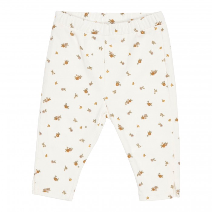 Pantaloni din catifea de bumbac organic - White Blossom - Little Dutch