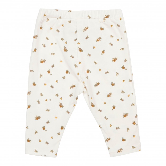 Pantaloni din catifea de bumbac organic - White Blossom - Little Dutch