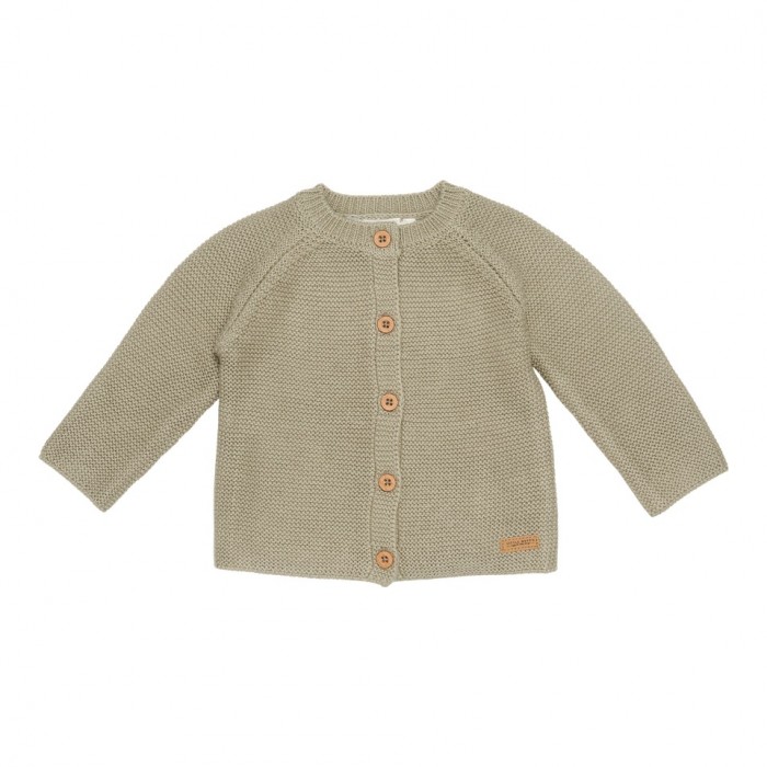 Cardigan tricotat pentru bebelusi - Olive -  Sailors Bay - Little Dutch