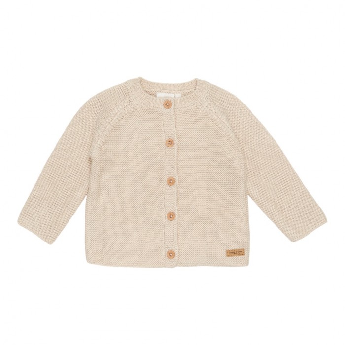 Cardigan tricotat pentru bebelusi - Sand - Little Goose - Little Dutch