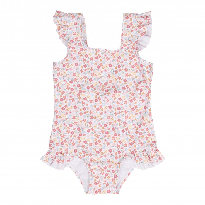 Costum de baie intreg cu protectie UV 50+ - Summer Flowers - Little Dutch