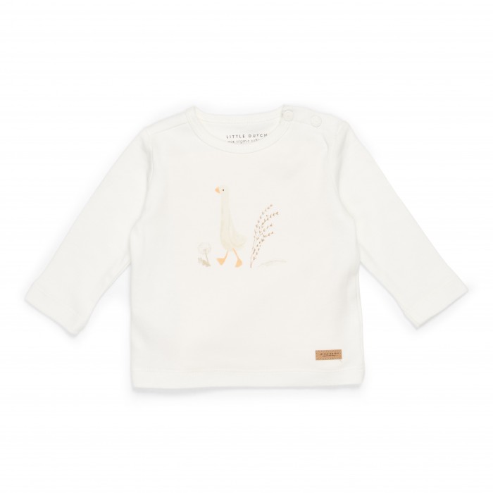 Bluza cu maneca lunga - Alb - Little Goose - Little Dutch