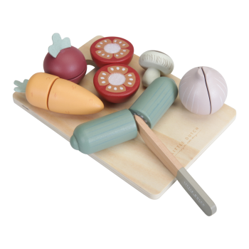 Set de legume din lemn pentru feliat - Little Dutch Set de legume din lemn pentru feliat - Little Dutch