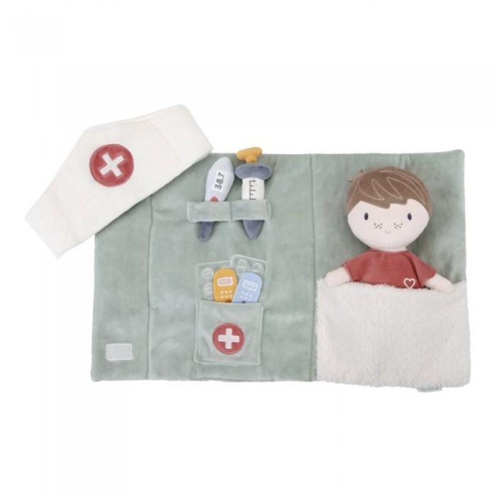 Set de joaca cu papusa Jim si accesorii pentru doctor - Little Dutch