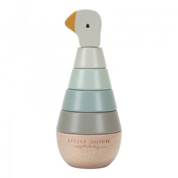 Jucarie din lemn FSC pentru stivuire - Little Goose - Little Dutch Jucarie din lemn FSC pentru stivuire - Little Goose - Little Dutch