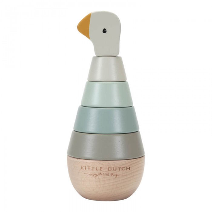 Jucarie din lemn FSC pentru stivuire - Little Goose - Little Dutch