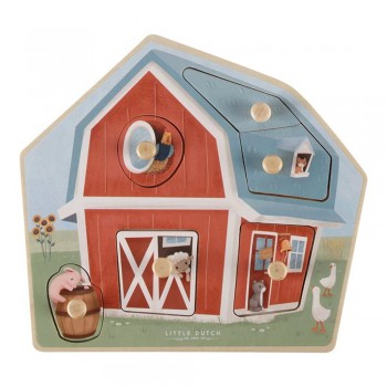 Puzzle din lemn FSC - Little Farm - Little Dutch Puzzle din lemn FSC - Little Farm - Little Dutch