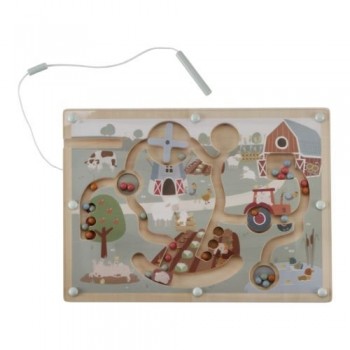 Labirint magnetic din lemn FSC - Little Farm - Little Dutch Labirint magnetic din lemn FSC - Little Farm - Little Dutch