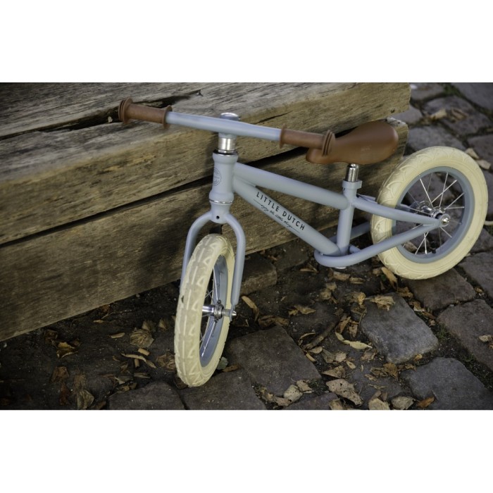 Bicicleta de echilibru fara pedale - Albastru mat - Little Dutch