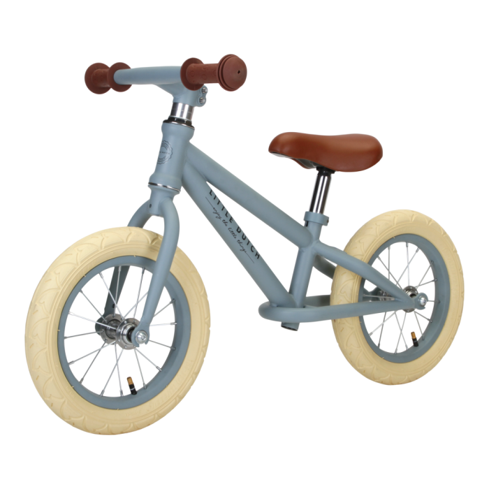 Bicicleta de echilibru fara pedale - Albastru mat - Little Dutch