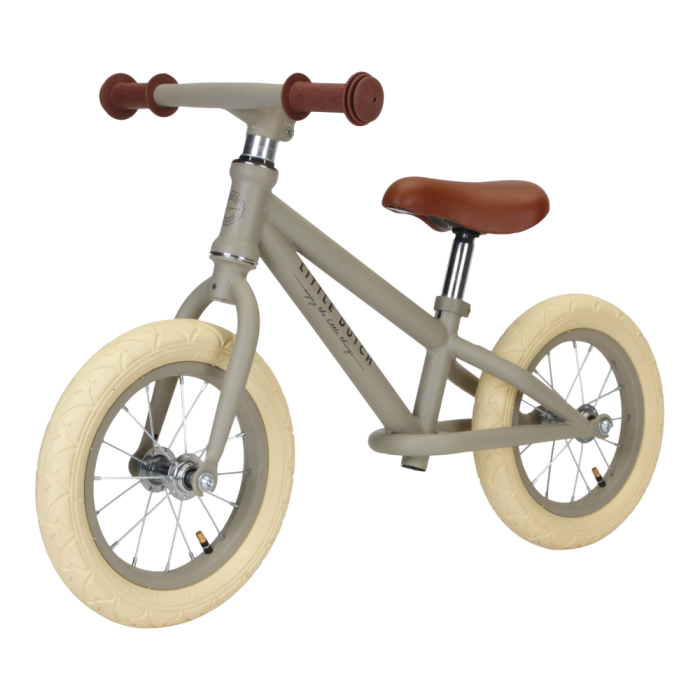 Bicicleta de echilibru fara pedale - Olive mat - Little Dutch