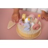 Tort aniversar cu decoratiuni pentru 1-5 ani - Roz - Little Dutch