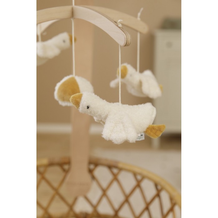 Carusel muzical cu brat din lemn - Colectia Little Goose - Little Dutch