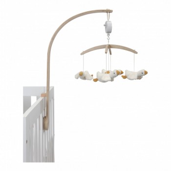 Carusel muzical cu brat din lemn - Colectia Little Goose - Little Dutch