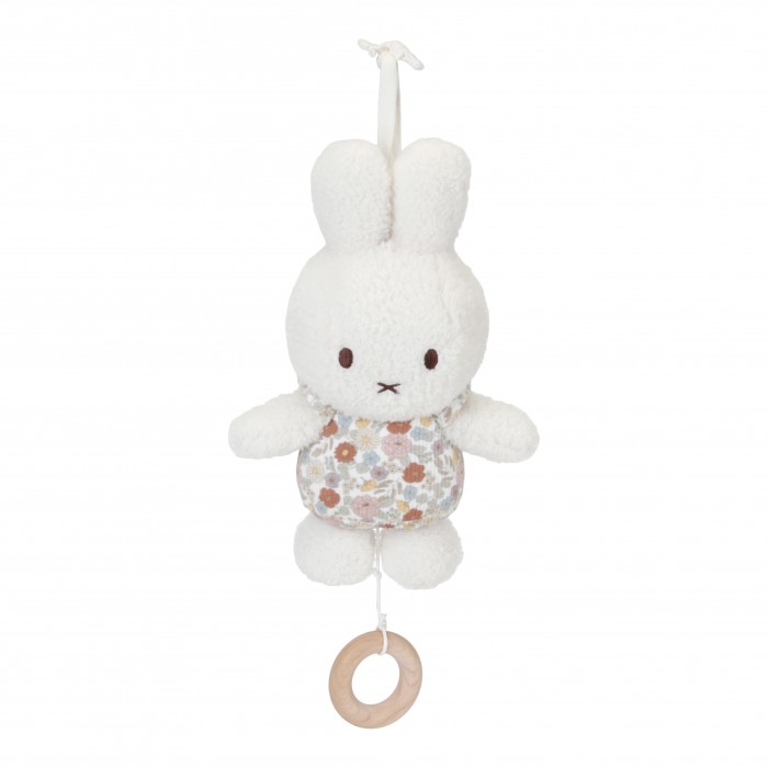 Jucarie muzicala din plus - Miffy Vintage Little Flowers - Little Dutch