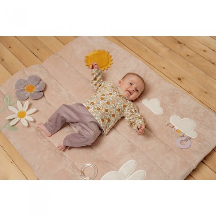 Salteluta cu activitati senzoriale - Miffy Vintage Little Flowers - Little Dutch
