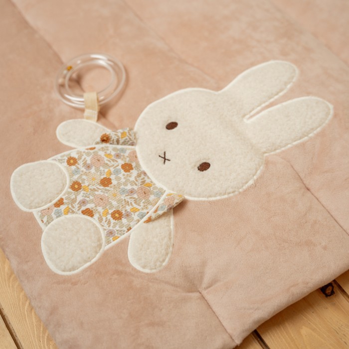 Salteluta cu activitati senzoriale - Miffy Vintage Little Flowers - Little Dutch