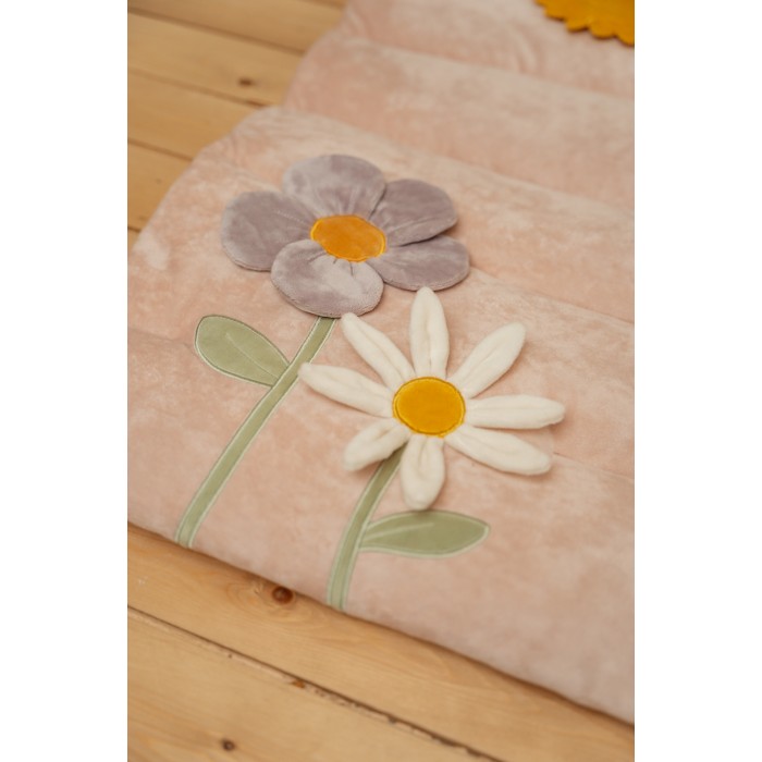 Salteluta cu activitati senzoriale - Miffy Vintage Little Flowers - Little Dutch