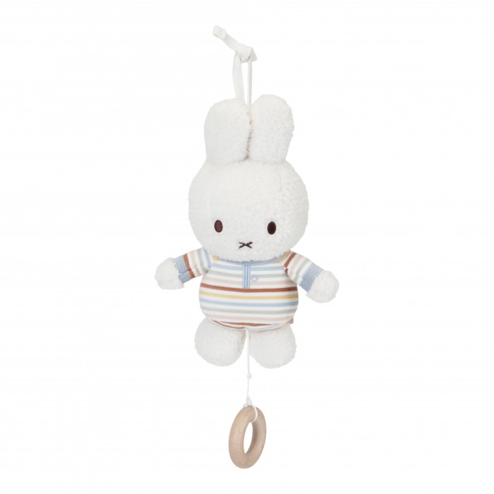 Jucarie muzicala din plus - Miffy Vintage Sunny Stripes - Little Dutch