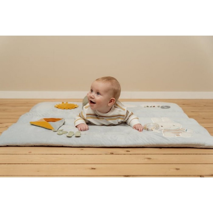 Salteluta cu activitati senzoriale - Vintage Sunny Stripes - Little Dutch