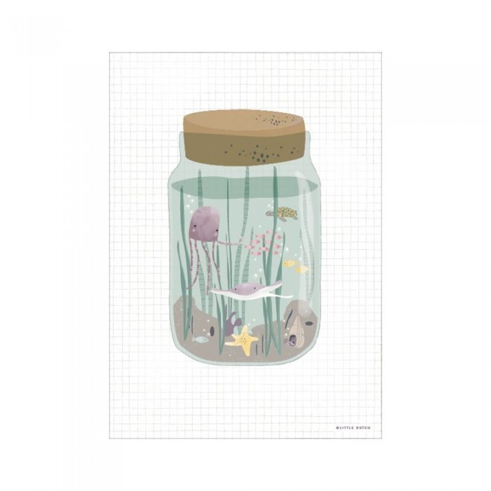 Poster A3 - Mini Ocean Jar - Little Dutch