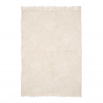 Covor - 130 x 90 cm - Rainbow Soft White - Little Dutch